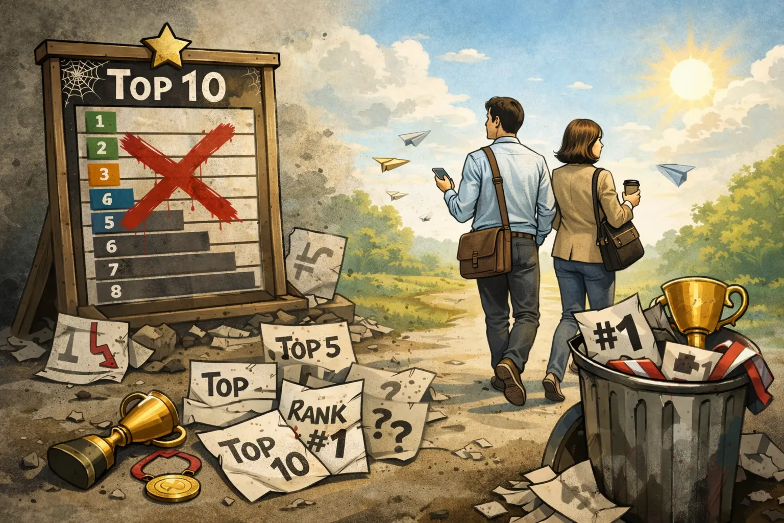 Most industry rankings are shaped by selective criteria and hidden assumptions. This illustration highlights why real operational fit, transparency, and accountability matter more than any “Top 10” label.